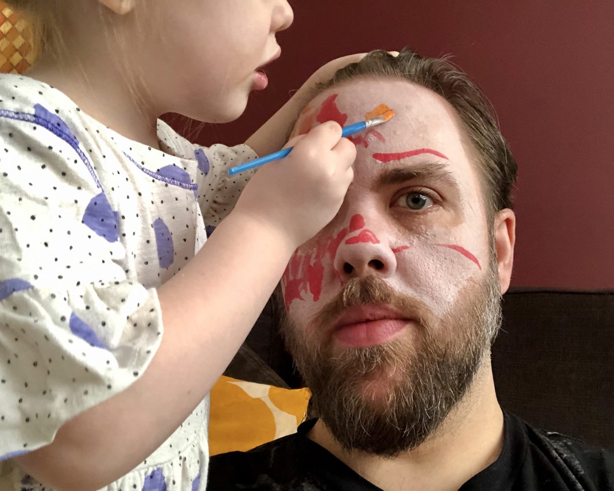 Face Paint by 3 Year-Old